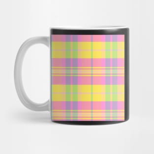 Summer Aesthetic Arable 1 Hand Drawn Textured Plaid Pattern Mug